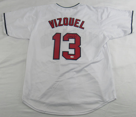 Omar Vizquel Signed Jersey Beckett JSA Certified