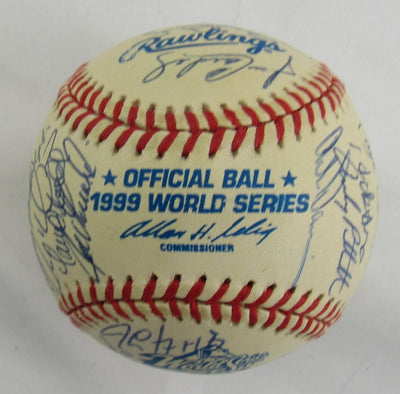 1999 New York Yankess Team Signed Rawlings Baseball PSA/DNA LOA B85569 Derek Jeter