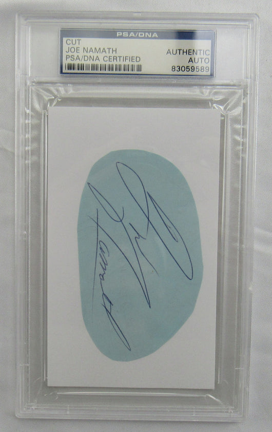 Joe Namath Cut Signed Auto PSA/DNA Encapsulated VIII