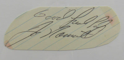 Joe Namath Cut Signed Auto PSA/DNA Encapsulated XVI