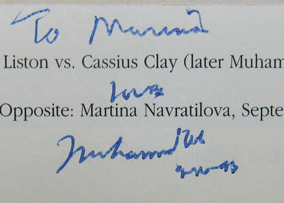 Muhammad Ali Signed Auto 8.5x10.5 JSA B91352