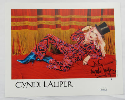 Cyndi Lauper Signed Auto 8x10 Photo JSA CF42584