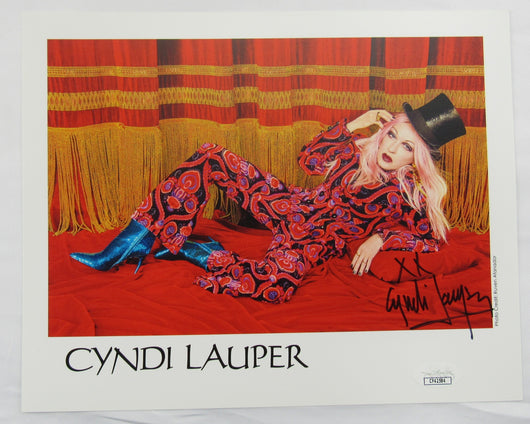 Cyndi Lauper Signed Auto 8x10 Photo JSA CF42584