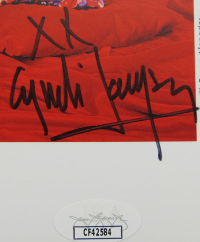 Cyndi Lauper Signed Auto 8x10 Photo JSA CF42584