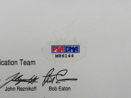 Walter Johnson Sam Rice Clark Griffith Signed Auto Baseball PSA/DNA LOA M86144