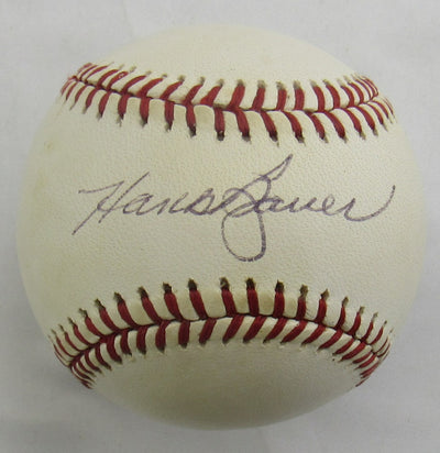 Hank Bauer Signed Auto Baseball B171