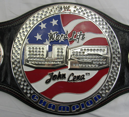 John Cena Signed WWE United States Championship Replica JSA CL29253