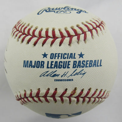 Rodrigo Lopez Bruce Chen Kris Benson +3 Signed Auto Rawlings Baseball B159