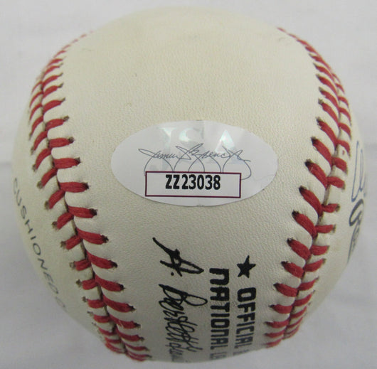 Bart Giamatti Orlando Cepeda Signed Auto Rawlings Baseball JSA LOA ZZ23038