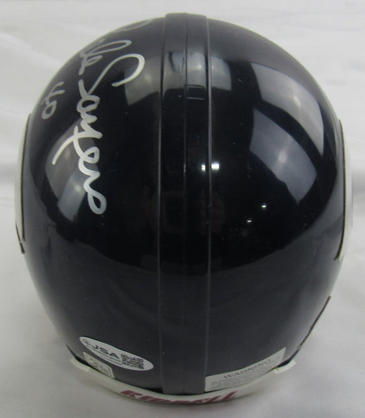 Gale Sayers Signed Auto Bears Mini Helmet JSA CL29268