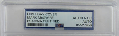 Mark McGwire Signed Encapsulated Envelope PSA/DNA