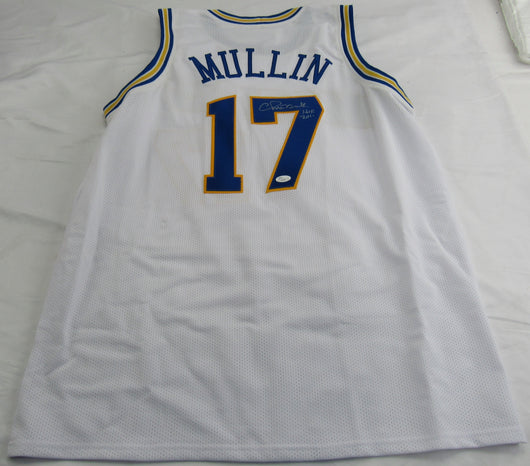 Chris Mullin Signed Auto Warriors Basketball Jersey w/ HOF Insc JSA J89658