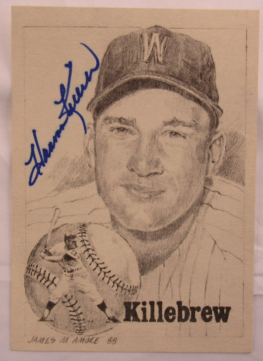 Harmon Killebrew Signed 5x7 Vintage Photo
