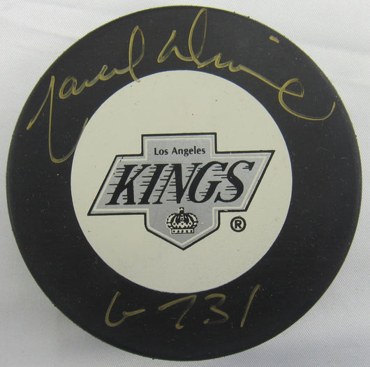 Marcel Dionne Signed Auto Kings Puck w/ Insc JSA CH80333