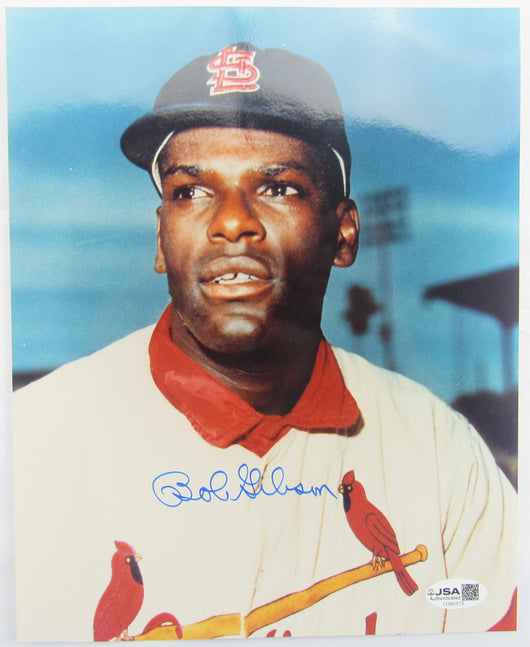Bob Gibson Signed Auto 8x10 Photo JSA CH80373