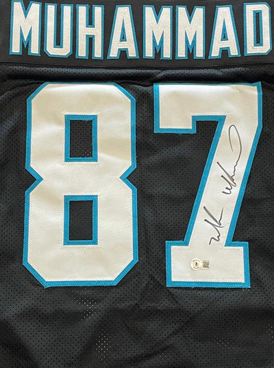 Muhsin Muhammad Signed Carolina Black Football Jersey (Beckett)