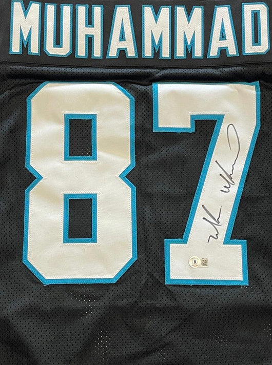 Muhsin Muhammad Signed Carolina Black Football Jersey (Beckett)