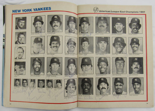 1981 New York Yankees Signed Auto Magazine Reggie Jackson Yogi Berra JSA LOA BB80239