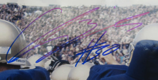 Chris Zorich Signed Auto 16x20 Photo Steiner Hologram