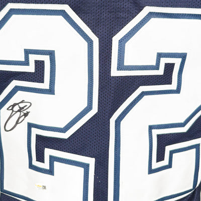 Emmitt Smith Signed Dallas Navy Football Jersey (JSA)