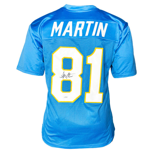 Tony Martin Signed San Diego Light Blue Football Jersey (JSA)