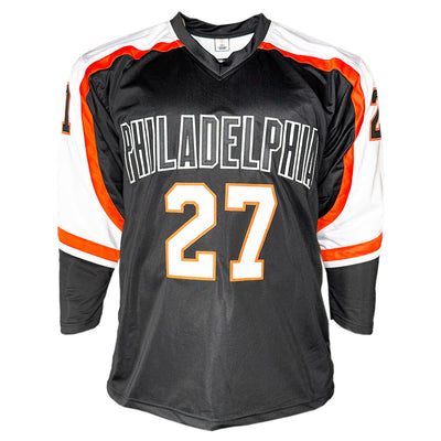 Reggie Leach Signed Philadelphia Black Hockey Jersey (JSA)