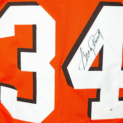 Greg Pruitt Signed Cleveland Orange Football Jersey (JSA)