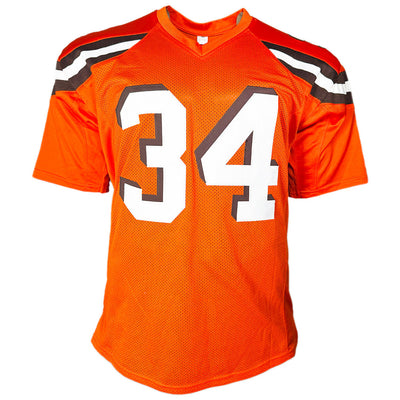 Greg Pruitt Signed Cleveland Orange Football Jersey (JSA)