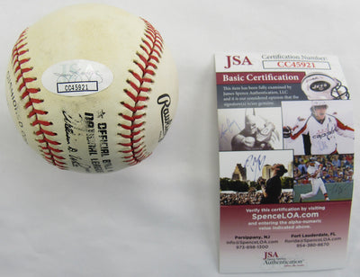Al Barlick Signed Auto Rawlings Baseball JSA CC45921