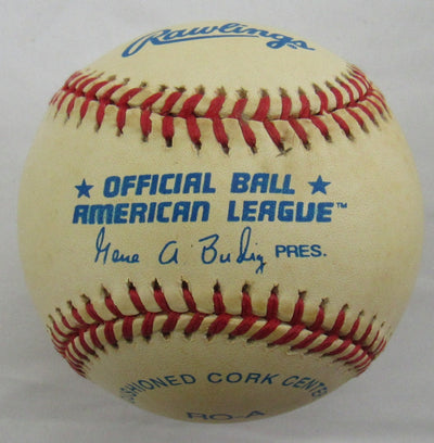 Hector Lopez Signed Auto Rawlings Baseball B161