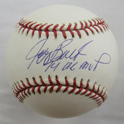 Jeff Burroughs Signed Auto Rawlings Baseball B162