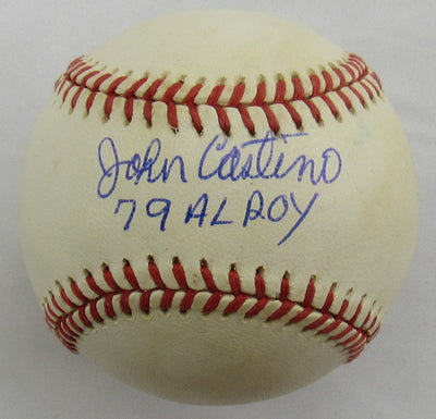 John Castino Signed Auto Rawlings Baseball B163