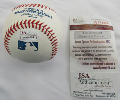 Martin Perez Signed Auto Rawlings Baseball JSA W474954 B167