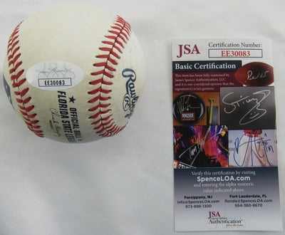Jed Lowrie Signed Auto Rawlings Baseball JSA EE30083 B168