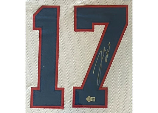Josh Allen Signed Buffalo Framed Jersey 34x42 (Beckett)