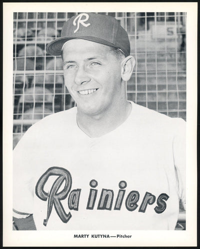 Marty Kutyna 1956-59 Seattle Rainiers Popcorn 8x10 Premium Card SKU #151539