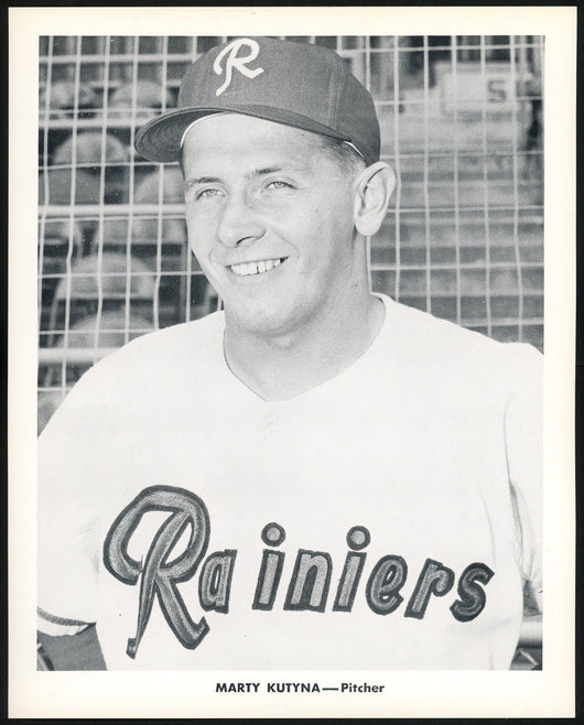 Marty Kutyna 1956-59 Seattle Rainiers Popcorn 8x10 Premium Card SKU #151539