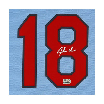 Fanatics Authentic Jordan Walker Autographed St. Louis Cardinals Light Blue Cooperstown Replica Jersey