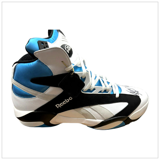 Fanatics Authentic Shaquille O'Neal Autographed Orlando Magic Reebok Blue/White Size 22 SHAQ Sneaker