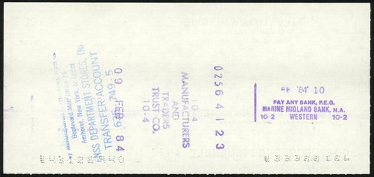 Sal Maglie Autographed 3x6 Check Brooklyn Dodgers, New York Yankees SKU #147875