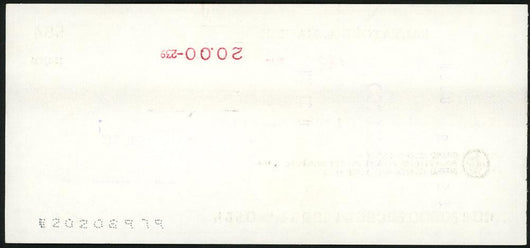 Sal Maglie Autographed 3x6 Check Brooklyn Dodgers, New York Yankees SKU #147865