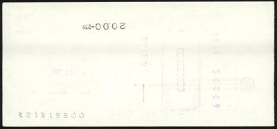 Sal Maglie Autographed 3x6 Check Brooklyn Dodgers, New York Yankees SKU #147866