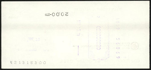Sal Maglie Autographed 3x6 Check Brooklyn Dodgers, New York Yankees SKU #147866