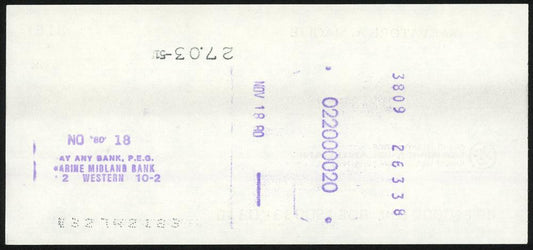 Sal Maglie Autographed 3x6 Check Brooklyn Dodgers, New York Yankees SKU #147869