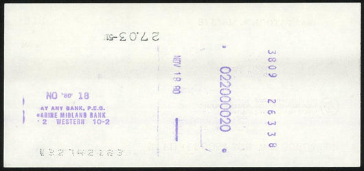 Sal Maglie Autographed 3x6 Check Brooklyn Dodgers, New York Yankees SKU #147869