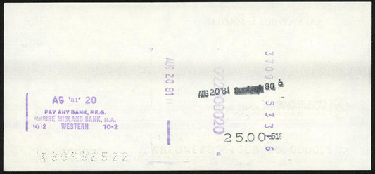 Sal Maglie Autographed 3x6 Check Brooklyn Dodgers, New York Yankees SKU #147872