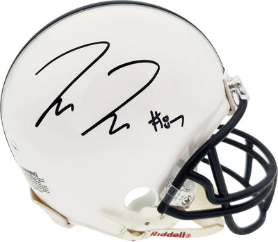 Pat Freiermuth Autographed Penn State Nittany Lions White Mini Helmet Beckett BAS Stock #191113