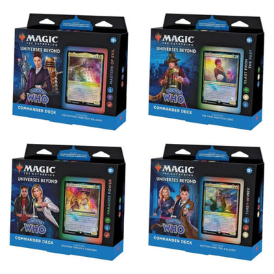 Magic The Gathering Universes Beyond Doctor Who Commander Deck Display (4 Decks)