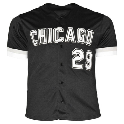 Jack McDowell Signed 93 AL CY Inscription Chicago Black Baseball Jersey (JSA)