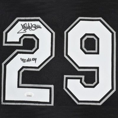 Jack McDowell Signed 93 AL CY Inscription Chicago Black Baseball Jersey (JSA)